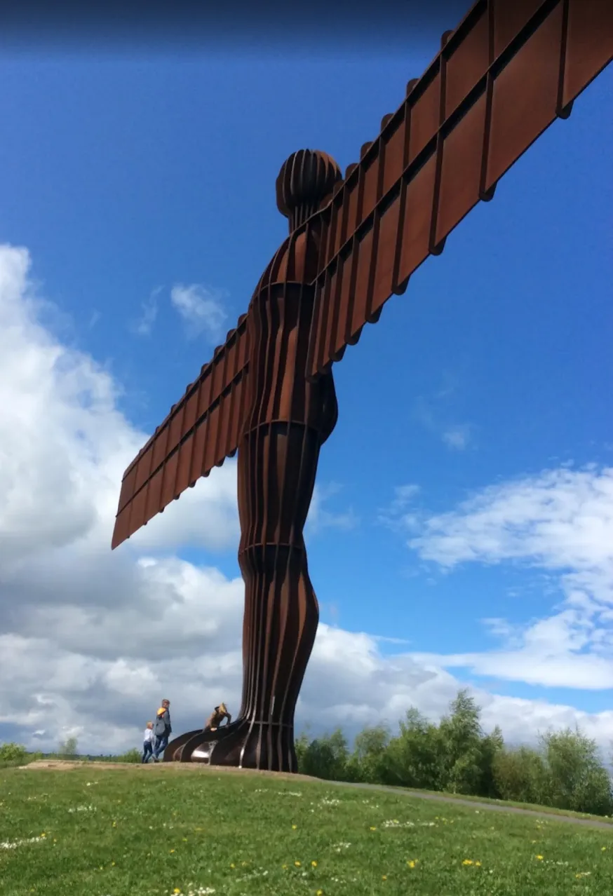 The Angel of the North at Gateshead, North East England